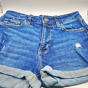 ARIZONA hi rise cuffed distressed shorts size 5